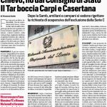 Chievo, no dal Consiglio di Stato. Il Tar boccia Carpi e Casertana